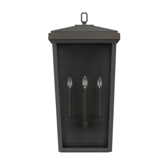 Capital Lighting 926231OZ Three Light Outdoor Wall Lantern, Oiled Bronze