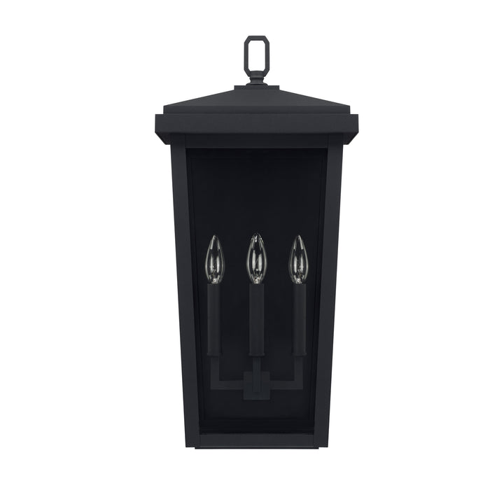 Capital Lighting 926232BK Three Light Outdoor Wall Lantern, Black