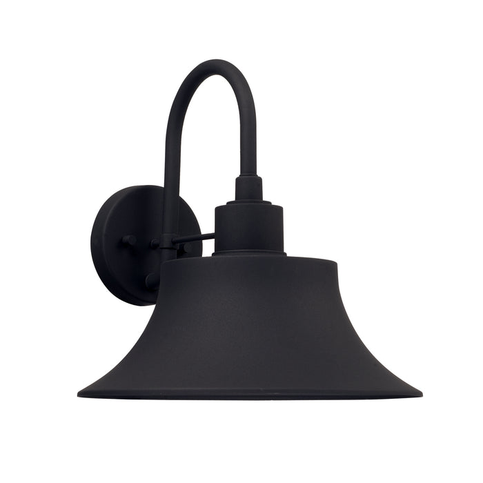 Capital Lighting 926312BK One Light Outdoor Wall Lantern, Black