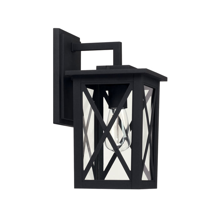 Capital Lighting 926611BK One Light Outdoor Wall Lantern, Black