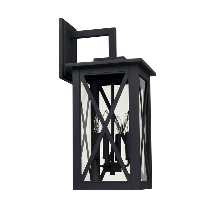 Capital Lighting 926641BK Four Light Outdoor Wall Lantern, Black