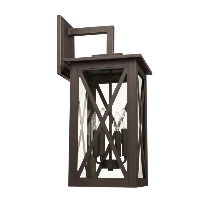 Capital Lighting 926641OZ Four Light Outdoor Wall Lantern, Oiled Bronze