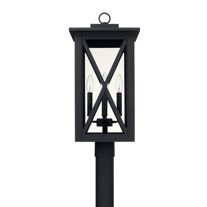 Capital Lighting 926643BK Four Light Outdoor Post Lantern, Black