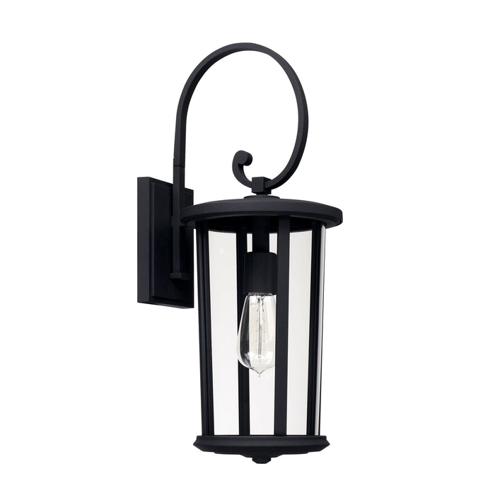 Capital Lighting 926711BK One Light Outdoor Wall Lantern, Black