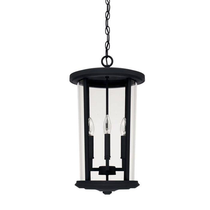Capital Lighting 926742BK Four Light Outdoor Hanging Lantern, Black