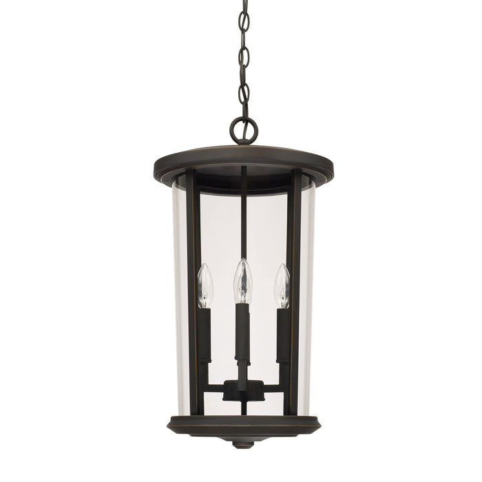 Capital Lighting 926742OZ Four Light Outdoor Hanging Lantern, Oiled Bronze