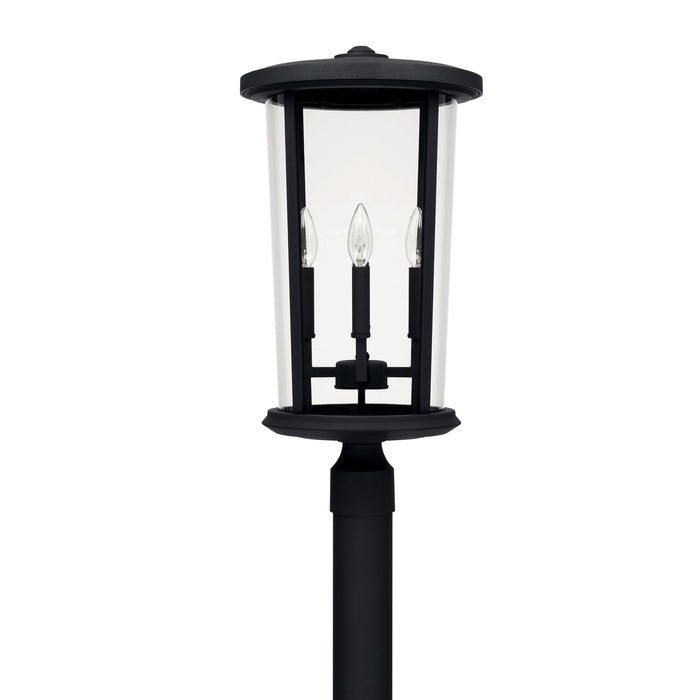 Capital Lighting 926743BK Four Light Outdoor Post Lantern, Black