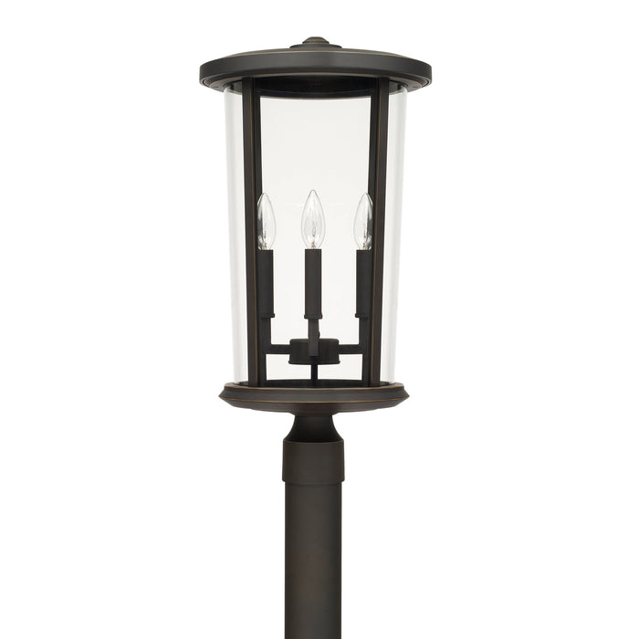 Capital Lighting 926743OZ Four Light Outdoor Post Lantern, Oiled Bronze