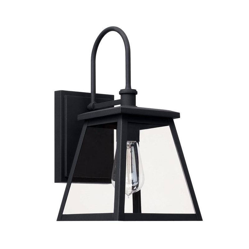 Capital Lighting 926811BK One Light Outdoor Wall Lantern, Black