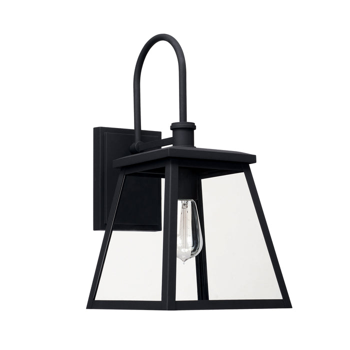 Capital Lighting 926812BK One Light Outdoor Wall Lantern, Black