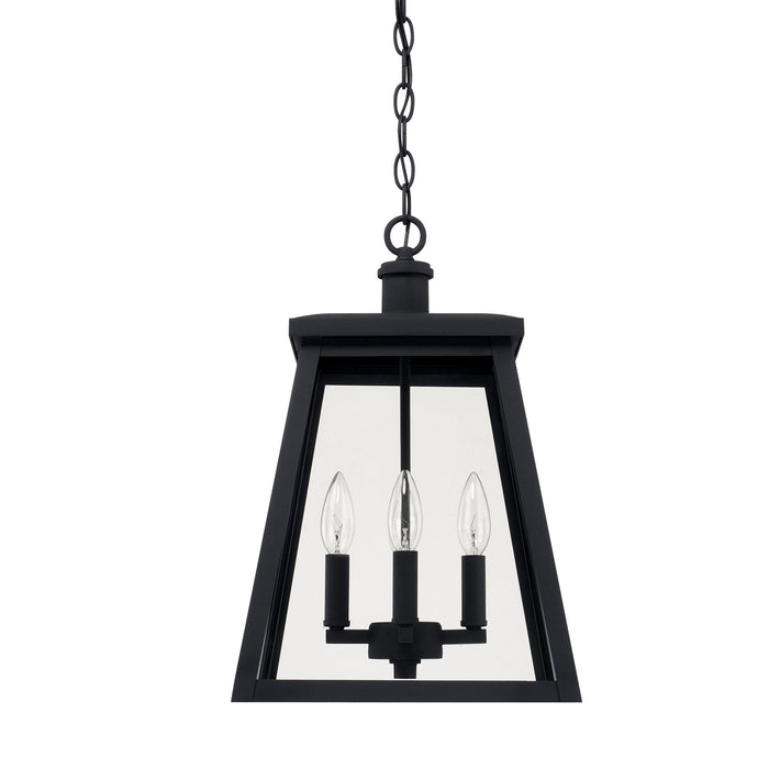 Capital Lighting 926842BK Four Light Outdoor Hanging Lantern, Black