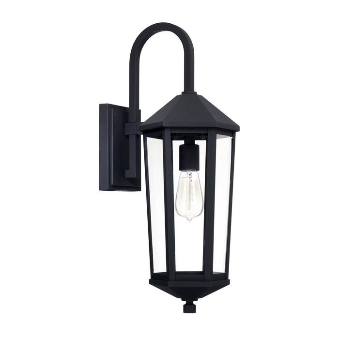 Capital Lighting 926911BK One Light Outdoor Wall Lantern, Black