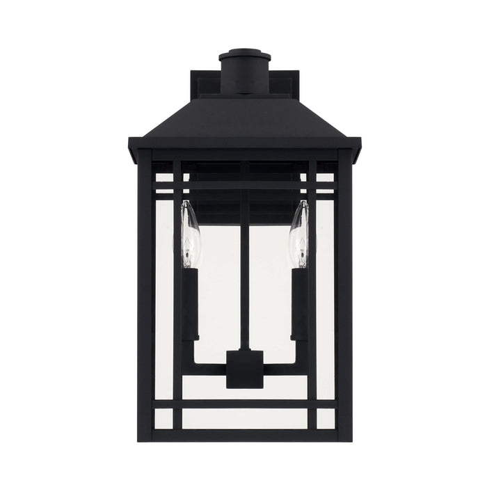 Capital Lighting 927121BK Two Light Outdoor Wall Lantern, Black