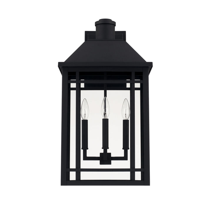 Capital Lighting 927131BK Three Light Outdoor Wall Lantern, Black