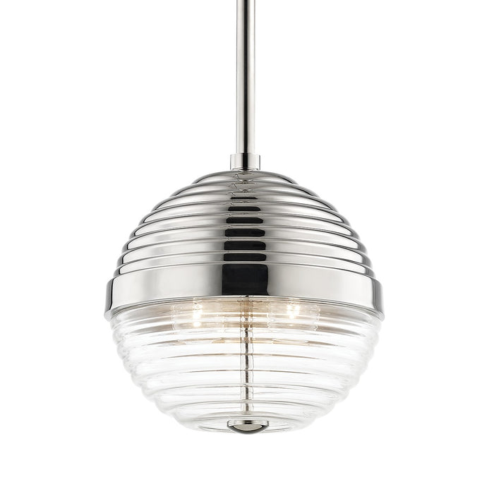 Hudson Valley 1210-PN Three Light Pendant, Polished Nickel