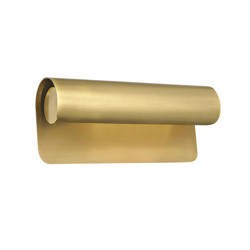 Hudson Valley 1513-AGB One Light Wall Sconce, Aged Brass