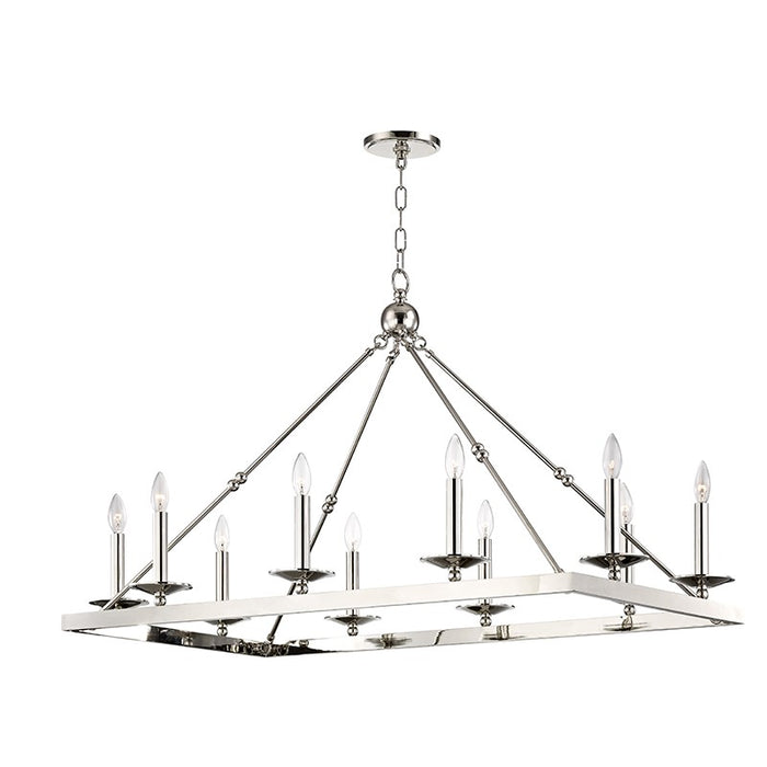Hudson Valley 3244-PN Ten Light Linear, Polished Nickel