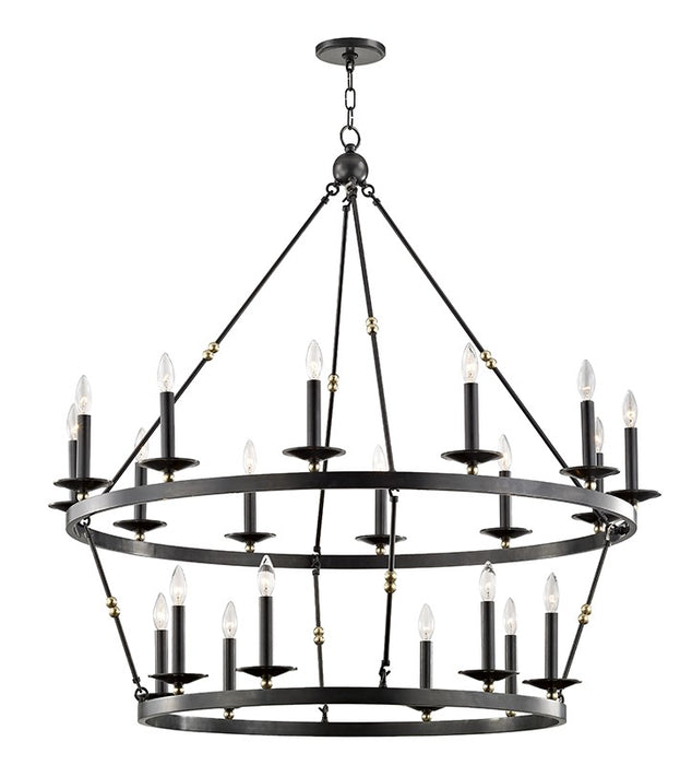 Hudson Valley 3247-AOB 20 Light Chandelier, Aged Old Bronze