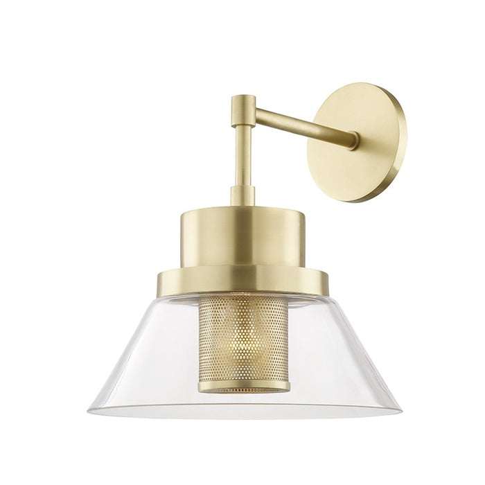 Hudson Valley 4030-AGB One Light Wall Sconce, Aged Brass