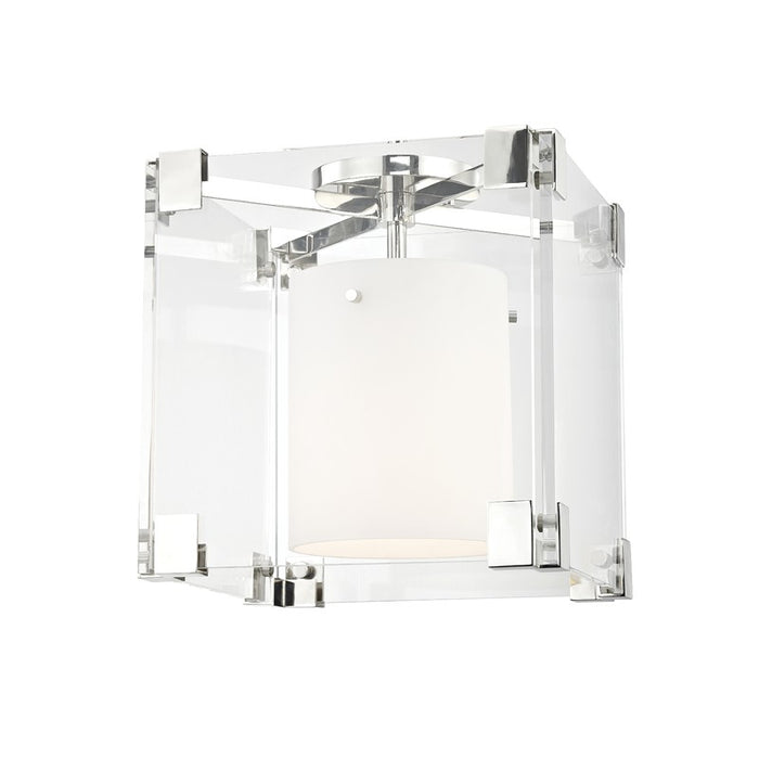 Hudson Valley 4100-PN One Light Flush Mount, Polished Nickel