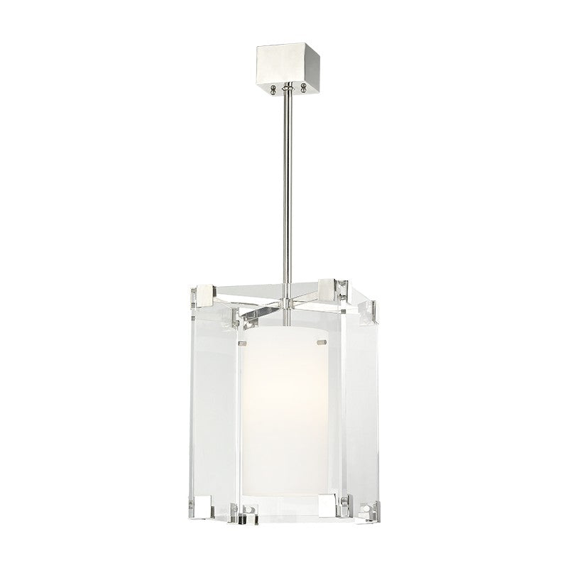 Hudson Valley 4125-PN One Light Pendant, Polished Nickel
