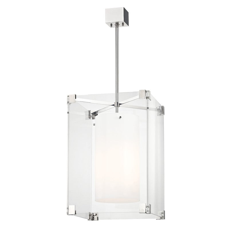 Hudson Valley 4132-PN Three Light Pendant, Polished Nickel