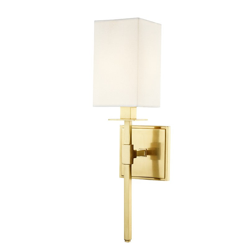 Hudson Valley 4400-AGB One Light Wall Sconce, Aged Brass
