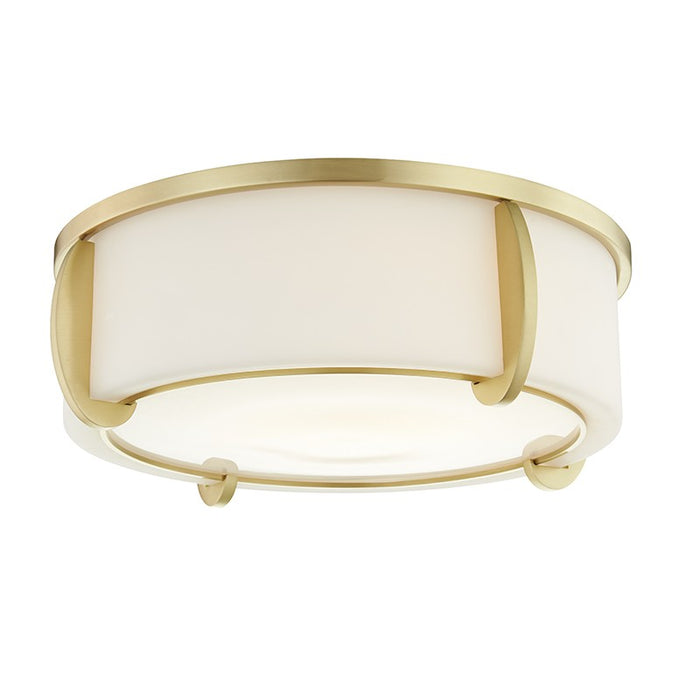 Hudson Valley 4616-AGB Three Light Flush Mount, Aged Brass