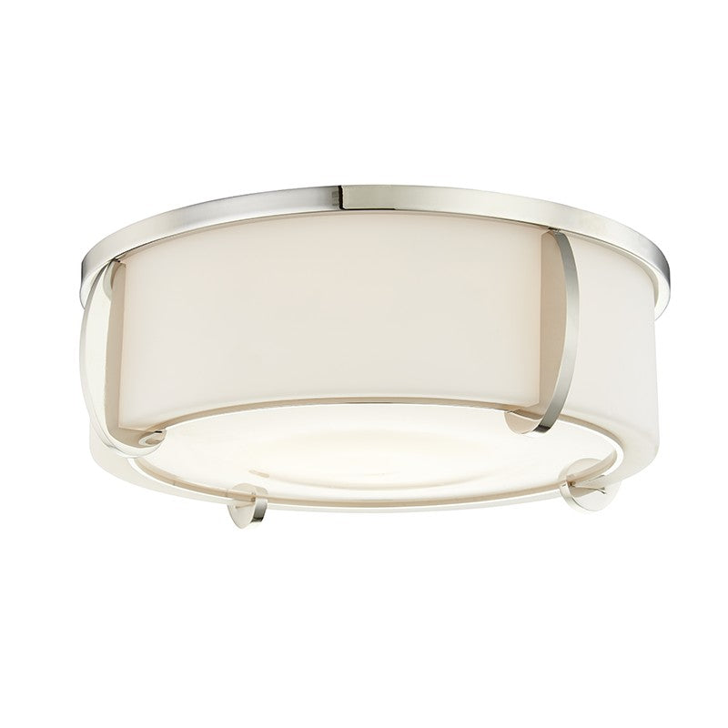 Hudson Valley 4616-PN Three Light Flush Mount, Polished Nickel
