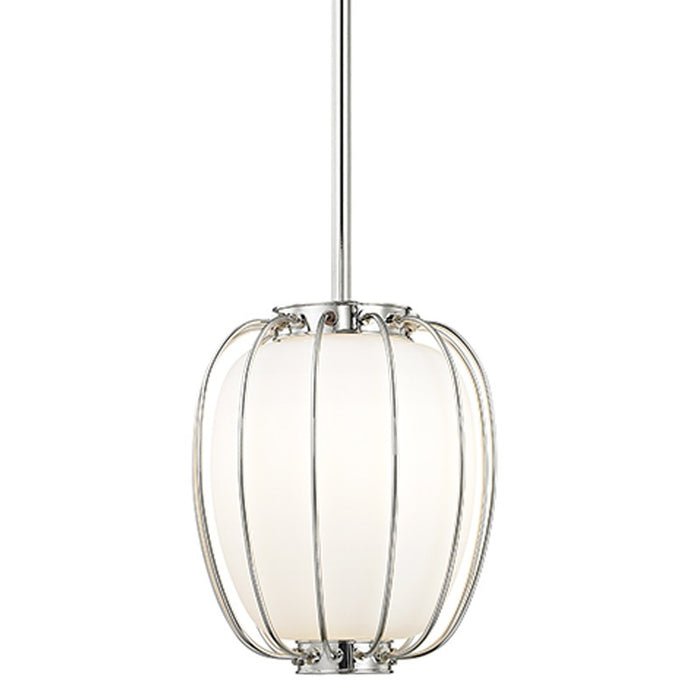 Hudson Valley 5110-PN One Light Pendant, Polished Nickel
