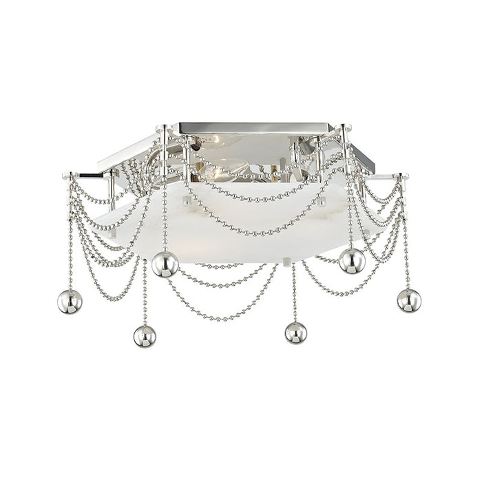 Hudson Valley 5217-PN Three Light Flush Mount, Polished Nickel