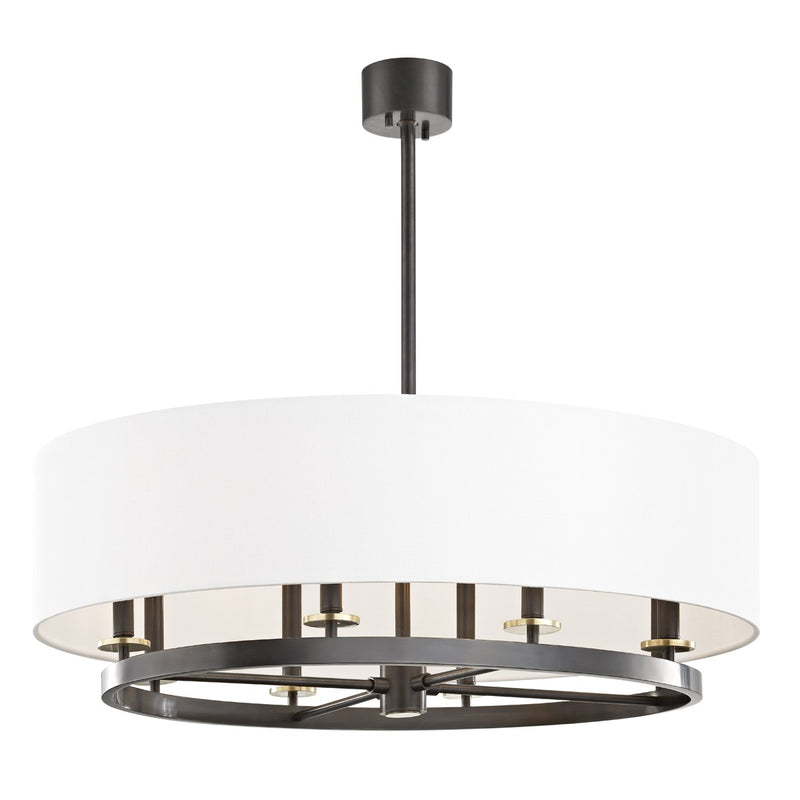 Hudson Valley 6539-AOB Eight Light Island Pendant, Aged Old Bronze