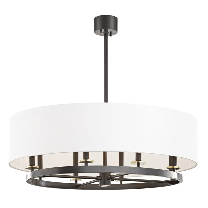 Hudson Valley 6539-AOB Eight Light Island Pendant, Aged Old Bronze