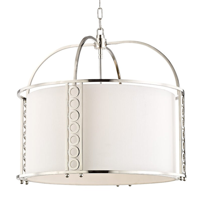 Hudson Valley 6724-PN Eight Light Chandelier, Polished Nickel