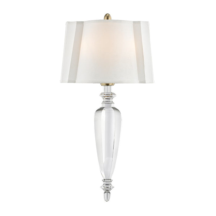Hudson Valley 7411-AGB Two Light Wall Sconce, Aged Brass