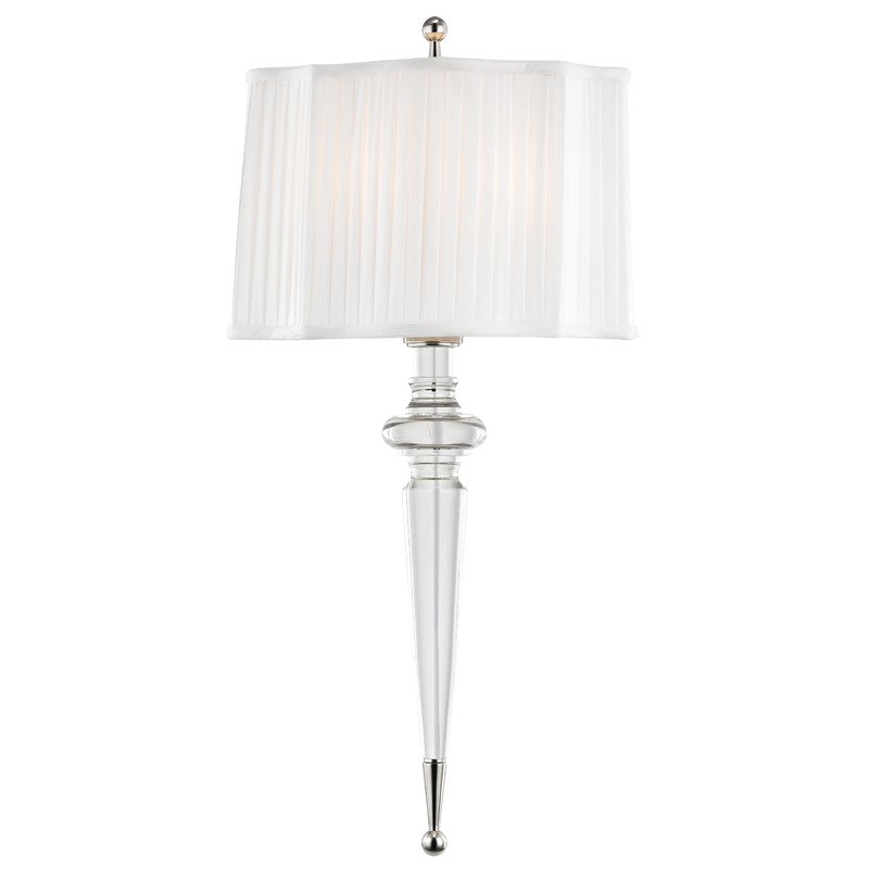 Hudson Valley 7611-PN Two Light Wall Sconce, Polished Nickel