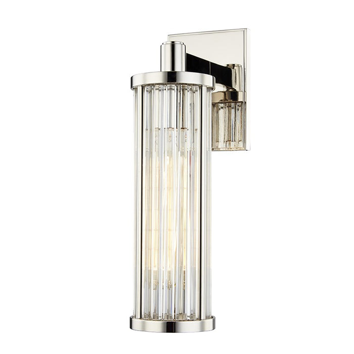 Hudson Valley 9121-PN One Light Wall Sconce, Polished Nickel