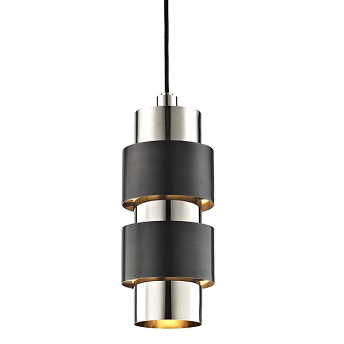Hudson Valley 9422-PNOB Two Light Pendant, Polished Nickel/Old Bronze Combo