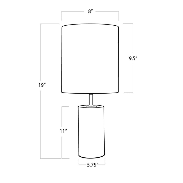 Regina Andrew 13-1138 One Light Mini Lamp, Natural Stone