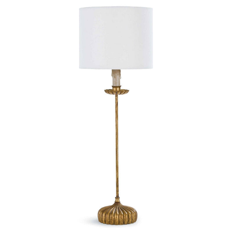 Regina Andrew 13-1171 One Light Table Lamp, Antique Gold Leaf