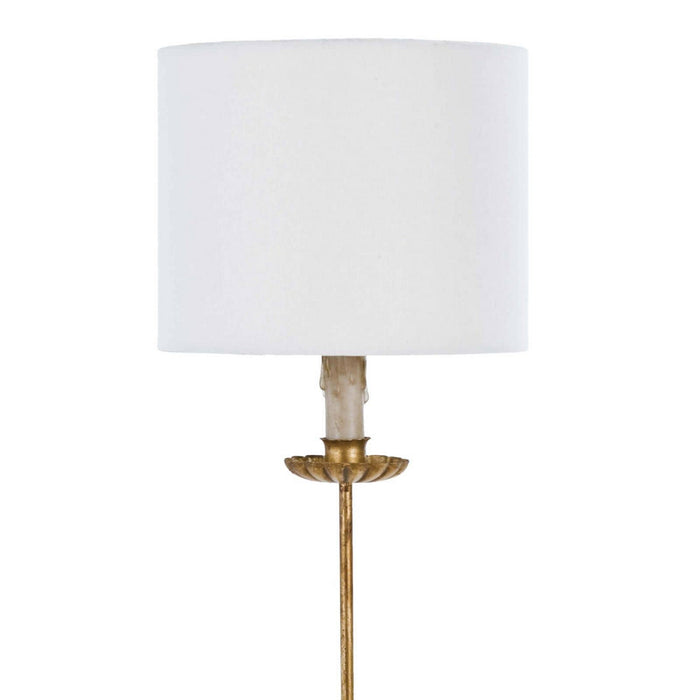 Regina Andrew 13-1171 One Light Table Lamp, Antique Gold Leaf