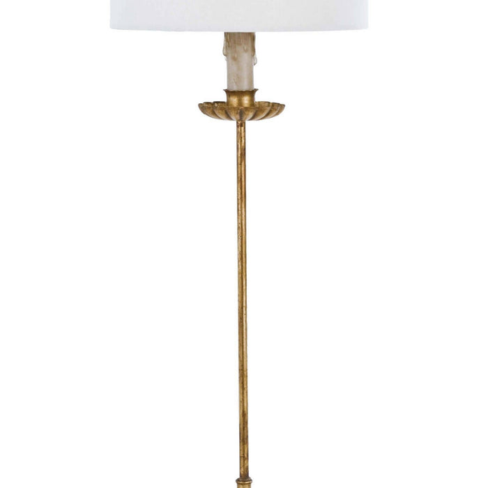 Regina Andrew 13-1171 One Light Table Lamp, Antique Gold Leaf