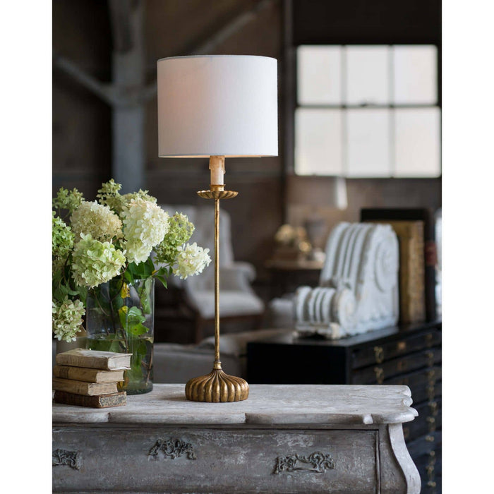 Regina Andrew 13-1171 One Light Table Lamp, Antique Gold Leaf
