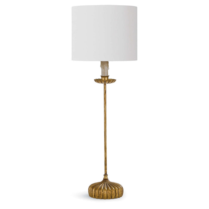 Regina Andrew 13-1171 One Light Table Lamp, Antique Gold Leaf
