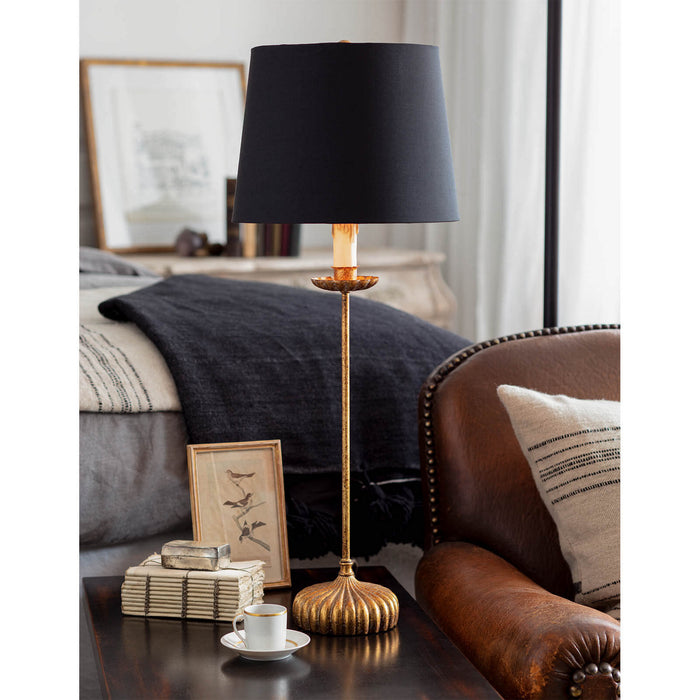 Regina Andrew 13-1172 One Light Table Lamp, Antique Gold Leaf