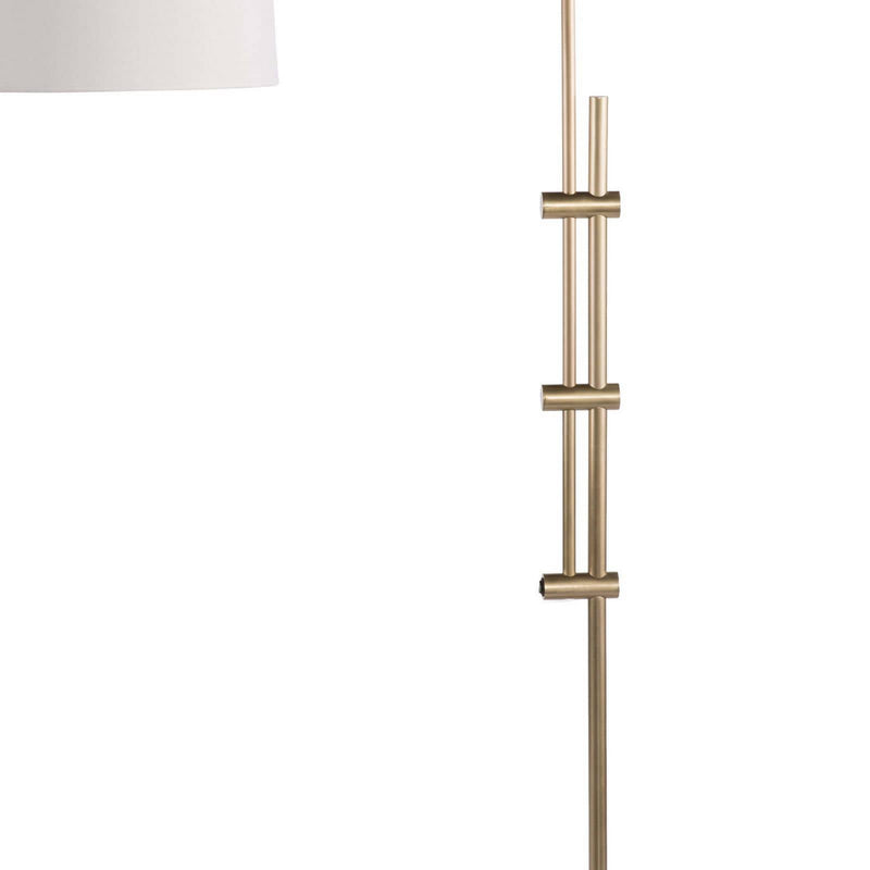 Regina Andrew 14-1004NB One Light Floor Lamp, Natural Brass