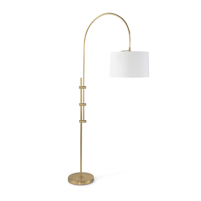 Regina Andrew 14-1004NB One Light Floor Lamp, Natural Brass