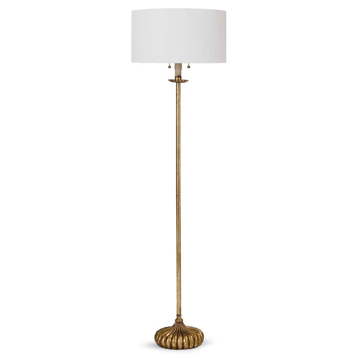 Regina Andrew 14-1015 Two Light Floor Lamp, Antique Gold Leaf