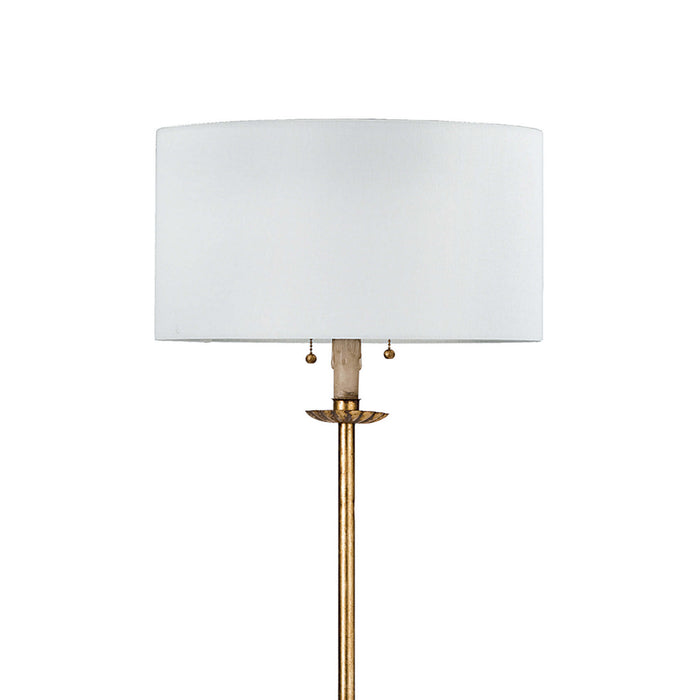 Regina Andrew 14-1015 Two Light Floor Lamp, Antique Gold Leaf