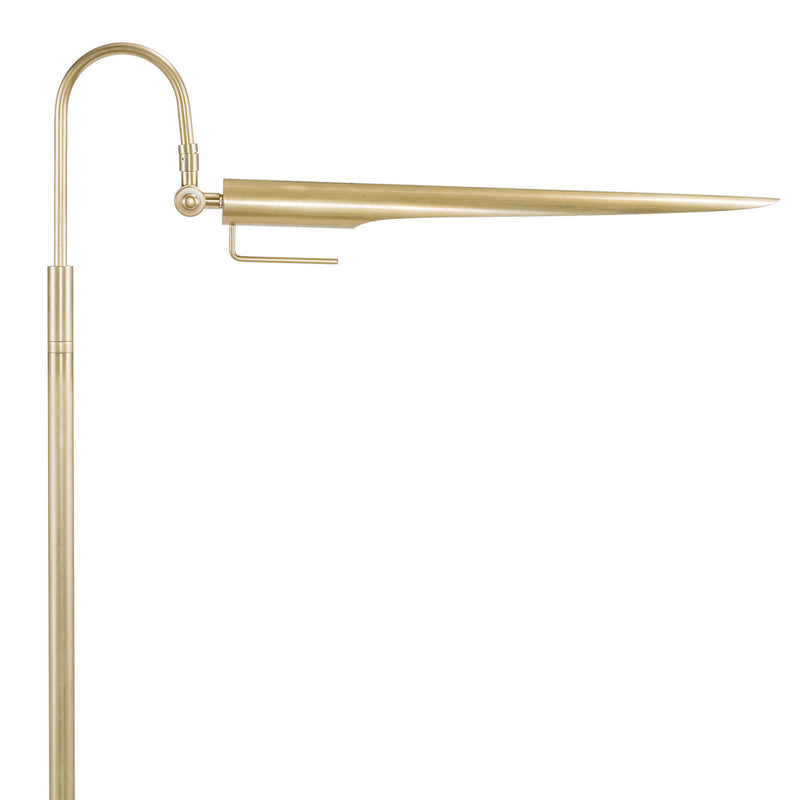 Regina Andrew 14-1017NB One Light Floor Lamp, Natural Brass